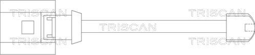 Triscan 8115 29012 - Сигналізатор, знос гальмівних колодок autozip.com.ua