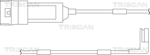 Triscan 8115 24004 - Сигналізатор, знос гальмівних колодок autozip.com.ua