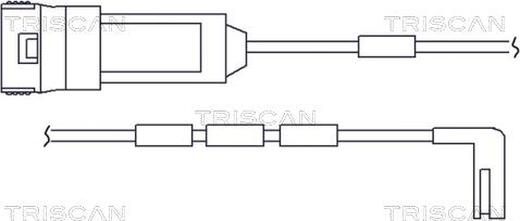 Triscan 8115 24006 - Сигналізатор, знос гальмівних колодок autozip.com.ua