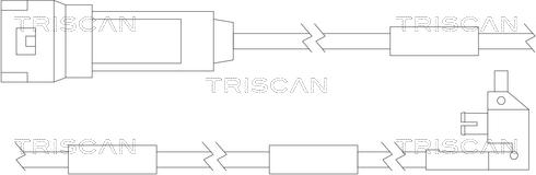 Triscan 8115 24003 - Сигналізатор, знос гальмівних колодок autozip.com.ua