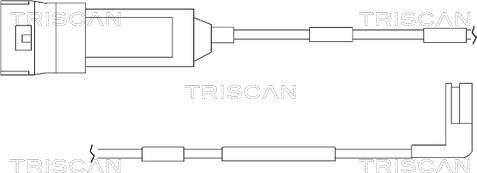 Triscan 8115 24002 - Сигналізатор, знос гальмівних колодок autozip.com.ua