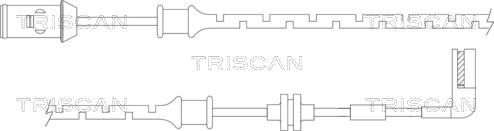 Triscan 8115 24015 - Сигналізатор, знос гальмівних колодок autozip.com.ua