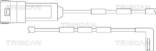 Triscan 8115 24016 - Сигналізатор, знос гальмівних колодок autozip.com.ua