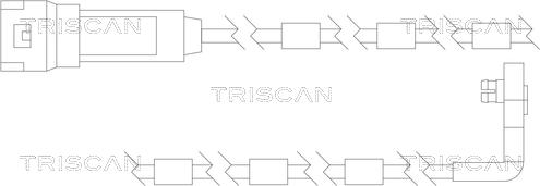 Triscan 8115 24010 - Сигналізатор, знос гальмівних колодок autozip.com.ua