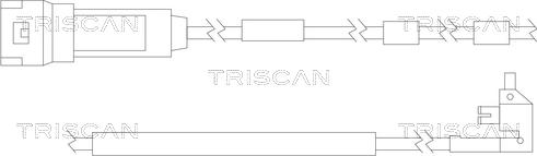 Triscan 8115 24011 - Сигналізатор, знос гальмівних колодок autozip.com.ua