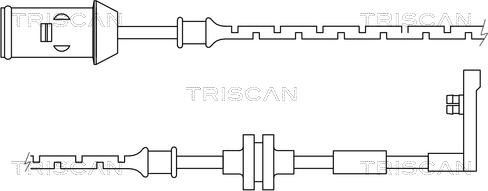 Triscan 8115 24013 - Сигналізатор, знос гальмівних колодок autozip.com.ua