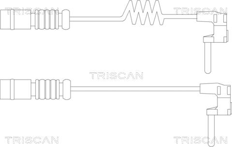 Triscan 8115 23020 - Сигналізатор, знос гальмівних колодок autozip.com.ua