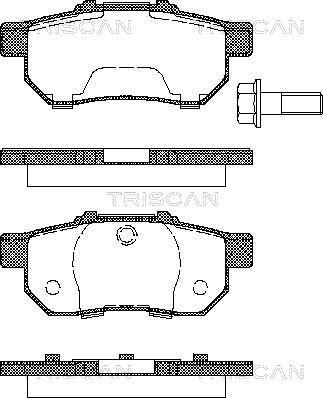 Triscan 8110 40978 - Гальмівні колодки, дискові гальма autozip.com.ua