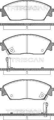 Triscan 8110 40977 - Гальмівні колодки, дискові гальма autozip.com.ua