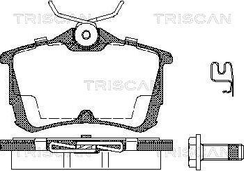 Triscan 8110 40006 - Гальмівні колодки, дискові гальма autozip.com.ua