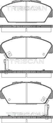 Triscan 8110 40001 - Гальмівні колодки, дискові гальма autozip.com.ua