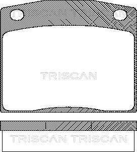 Triscan 8110 40017 - Гальмівні колодки, дискові гальма autozip.com.ua