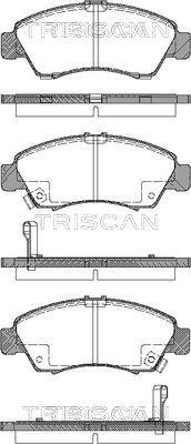 Triscan 8110 40169 - Гальмівні колодки, дискові гальма autozip.com.ua