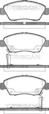 Triscan 8110 40168 - Гальмівні колодки, дискові гальма autozip.com.ua
