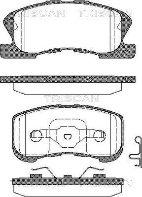 Triscan 8110 41002 - Гальмівні колодки, дискові гальма autozip.com.ua