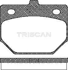 Triscan 8110 41128 - Гальмівні колодки, дискові гальма autozip.com.ua