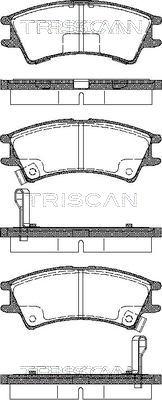 Triscan 8110 43007 - Гальмівні колодки, дискові гальма autozip.com.ua