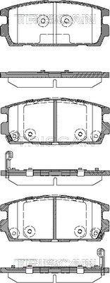 Triscan 8110 43020 - Гальмівні колодки, дискові гальма autozip.com.ua