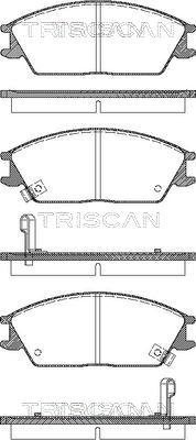 Triscan 8110 43182 - Гальмівні колодки, дискові гальма autozip.com.ua