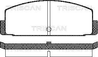 Triscan 8110 42908 - Гальмівні колодки, дискові гальма autozip.com.ua