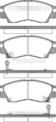 Triscan 8110 42914 - Гальмівні колодки, дискові гальма autozip.com.ua
