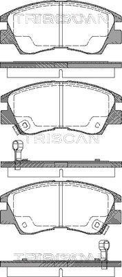 Triscan 8110 42915 - Гальмівні колодки, дискові гальма autozip.com.ua