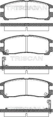 Triscan 8110 42006 - Гальмівні колодки, дискові гальма autozip.com.ua
