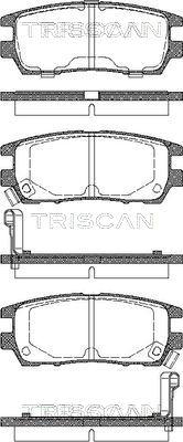 Triscan 8110 42003 - Гальмівні колодки, дискові гальма autozip.com.ua