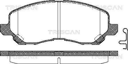 Triscan 8110 42019 - Гальмівні колодки, дискові гальма autozip.com.ua