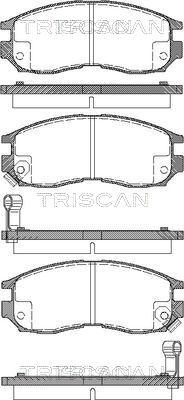 Triscan 8110 42010 - Гальмівні колодки, дискові гальма autozip.com.ua