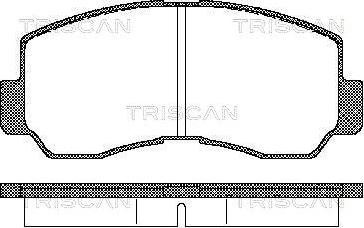 Triscan 8110 42011 - Гальмівні колодки, дискові гальма autozip.com.ua