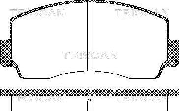 Triscan 8110 42021 - Гальмівні колодки, дискові гальма autozip.com.ua