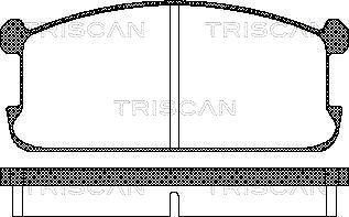 Triscan 8110 42073 - Гальмівні колодки, дискові гальма autozip.com.ua