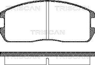 Triscan 8110 42832 - Гальмівні колодки, дискові гальма autozip.com.ua