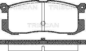 Triscan 8110 50926 - Гальмівні колодки, дискові гальма autozip.com.ua