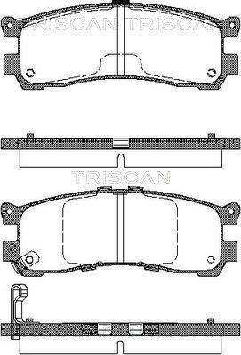 Triscan 8110 50008 - Гальмівні колодки, дискові гальма autozip.com.ua