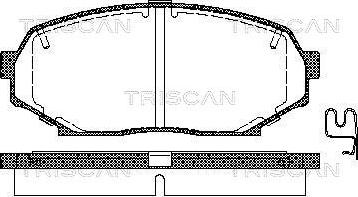 Triscan 8110 50016 - Гальмівні колодки, дискові гальма autozip.com.ua