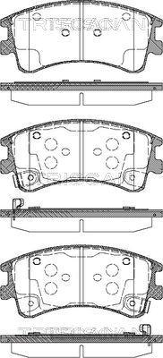 Triscan 8110 50013 - Гальмівні колодки, дискові гальма autozip.com.ua