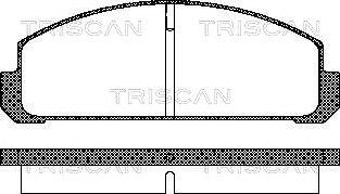 Triscan 8110 50038 - Гальмівні колодки, дискові гальма autozip.com.ua