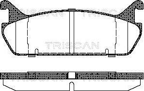 Triscan 8110 50020 - Гальмівні колодки, дискові гальма autozip.com.ua