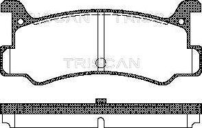 Triscan 8110 50880 - Гальмівні колодки, дискові гальма autozip.com.ua