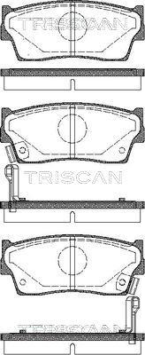 Triscan 8110 69980 - Гальмівні колодки, дискові гальма autozip.com.ua