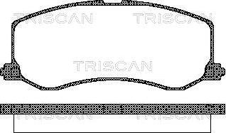 Triscan 8110 69005 - Гальмівні колодки, дискові гальма autozip.com.ua
