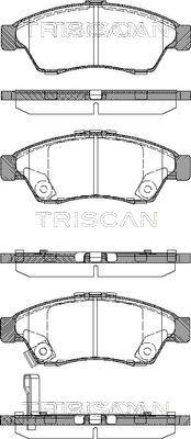 Triscan 8110 69010 - Гальмівні колодки, дискові гальма autozip.com.ua