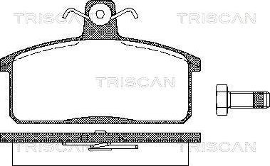 Triscan 8110 69013 - Гальмівні колодки, дискові гальма autozip.com.ua