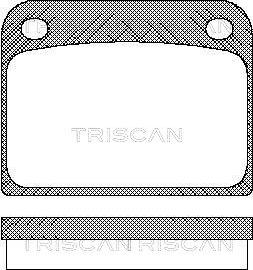 Triscan 8110 65605 - Гальмівні колодки, дискові гальма autozip.com.ua