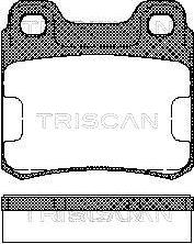 Triscan 8110 65001 - Гальмівні колодки, дискові гальма autozip.com.ua