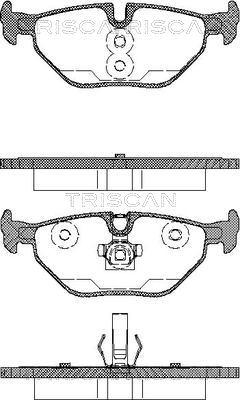 Triscan 8110 65002 - Гальмівні колодки, дискові гальма autozip.com.ua