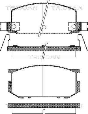 Triscan 8110 68059 - Гальмівні колодки, дискові гальма autozip.com.ua