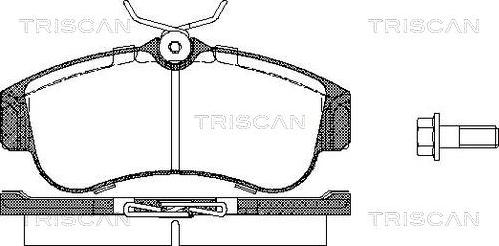 Triscan 8110 14937 - Гальмівні колодки, дискові гальма autozip.com.ua